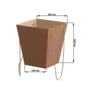 Коробка для цветов 15 х 22 х 25 см, крафт (10 шт. / уп.)