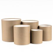 Набор коробок «Тубус» 16*16 см. Крафт 1шт.