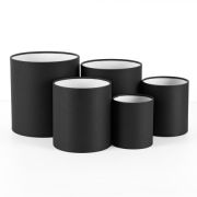 Набор коробок «Тубус»  12*12 см. Черный 1шт.