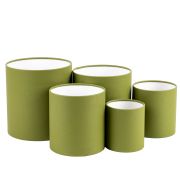 Коробка «Тубус» 12*12 см. Зеленый горошек 1шт.