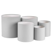 Набор коробок «Тубус» 12*12 см. Пепельный серый 1ш.т