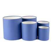 Коробка«Тубус» 14*14 см. Синий 1шт.