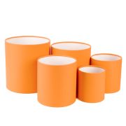 Коробка «Тубус» 18*18 см. Апельсиновый 1шт.