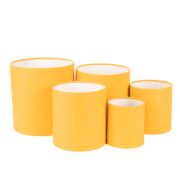 Набор коробок «Тубус» 18*18 см. Банановый 1шт.