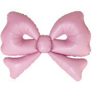 К Фигура, 50''/127 см, Бант, Розовый, Сатин, 1 шт. в уп.