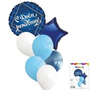 Набор шаров «С Днем Рождения Для Него» 7 в 1 / 7 воздушных шаров / 1 набор / (РОССИЯ)