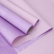 А Пленка матовая двустороняя Письмо Сиреневый/Персиковый 58см*10м 04 т.м.30
