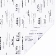 Пленка матовая «Буквы» 58*58см Белый с Черными буквами 04 20 листов  т.м.60