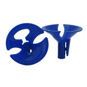 Зажим для шарика универсальный СИНИЙ / 100 шт / (РОССИЯ)