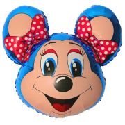 И 14 Лолли-мышонок (синий) / Mouse / 1 шт /, Фольгированный шар (Испания)