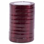 Лента атласная ЭКОНОМ 1,2см*25Y, 48 Бургундия т.м 10