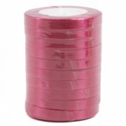 Лента атласная ЭКОНОМ 1,2см*25Y, 134 Ягодный т.м 10