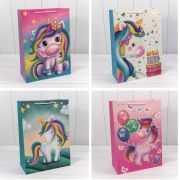 ПАКЕТ ПОДАРОЧНЫЙ «ЕДИНОРОГ» (МИКС) 32*45*15 210Г 1/20 1/120 АРТ: 000117A