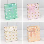 Пакет подарочный «Леди» с тиснением (микс) 12*15*7