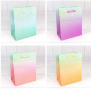 Пакет подарочный «Градиент» с блестящими вкраплениями (микс) 12*15*6,7 230г 1/20 1/480 арт: 000196Н