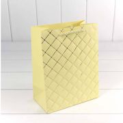 ПАКЕТ ПОДАРОЧНЫЙ «РОМБ» БЕЖЕВЫЙ 14*20*8 210Г 1/20 1/480 АРТ: 300391G/5