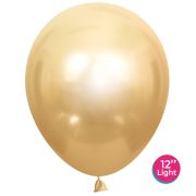 К Шар (12''/30 см) Золото, лайт, хром, 50 шт.