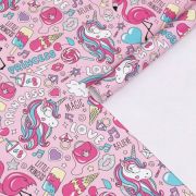 Бумага глянцевая Единороги 70*100см 1лист