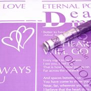 А Пленка матовая с рисунком «Соло» сирень 60см 200гр