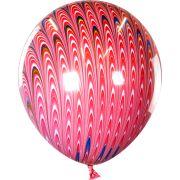 К Шар (18''/46 см) Павлин, Красный, агат, 1 шт.