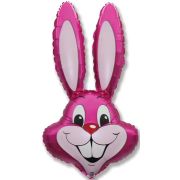 Шар (16''/41 см) Мини-фигура, Заяц, Фуше, 1 шт.