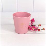 Коробка «Ваза для цветов» 10,7*10,6 с тиснением «Мини» Розовый 1/10 1/120