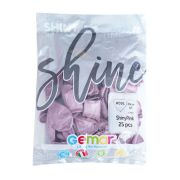 И Сердца 12 Хром Розовый / Shiny Pink 91 / 5 шт. /, Латексный шар (Италия)