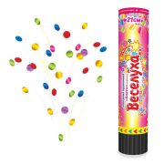 Хлопушка пружинная Блеск конфетти 21 см / 1 шт. / (Китай)