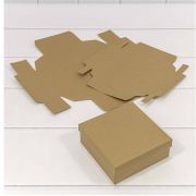 Коробка Квадратная 13*13*5 сборная Крафт