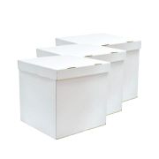 Коробка «Сюрприз» Белый / куб складной 60*60*60 см / 3 шт (РОССИЯ)
