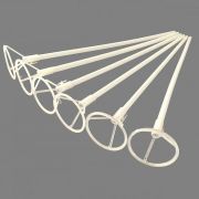 Комплект трубочка 60 см и зажим 6 см для сферы 3D / 5 шт / (Китай)