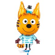 Шар с клапаном (13''/33 см) Мини-фигура, Три Кота, Коржик, шт