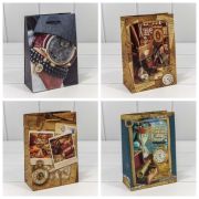 ПАКЕТ ПОДАРОЧНЫЙ «МУЖСКОЙ» (МИКС) 12*15.5*5 СМ 128 Г 1/20 1/600