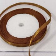 Лента Атласная Сатин 0,6см*25ярд Золотисто-коричневый 1/10 1/1200