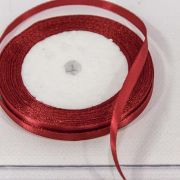 Лента Атласная Сатин 0,6см*25ярд Пурпурно-красный 1/10 1/1200