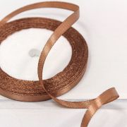 Лента Атласная Сатин 0,6см*25ярд Шоколадный 1/10 1/1200