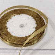 Лента Атласная Сатин 0,6см*25ярд Светло-коричневый 1/10 1/1200