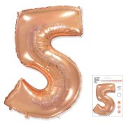 F 40«/102 см, Цифра Розовое золото »5