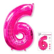 F 40«/102 см, Цифра Фуксия »6