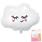 Аг Фигура Облако, белый / 65*60 см  / 1 шт. / инд. упаковка /, Фольгированный шар (РОССИЯ)