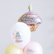 И 23 Кекс Сладкий день рождения / Cake Sweet birthday Bravo / 1 шт /, Фольгированный шар (Испания)