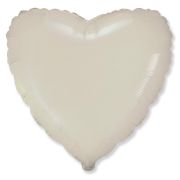 F 18''/46 см, Сердце, Макарунс, Кремовый
