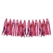 Гирлянда Тассел Сиреневый Металлик 35*12см 12 листов ВВ