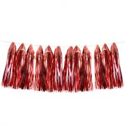 Гирлянда Тассел Розовый Металлик 35*12см 12 листов ВВ