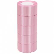 Лента атласная ЭКОНОМ 3,8см*25Y, 135 Бледно-розовый т.м 5