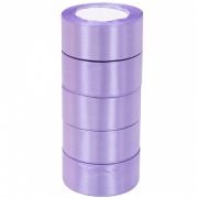 Лента атласная ЭКОНОМ 3,8см*25Y, 44 Нежно-сиреневая т.м 5