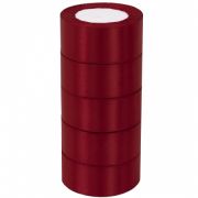 Лента атласная ЭКОНОМ 3,8см*25Y, 48 Бургундия т.м 5