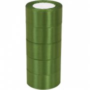 Лента атласная ЭКОНОМ 3,8см*25Y, 112 Темно-зеленый т.м 5