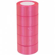 Лента атласная ЭКОНОМ 3,8см*25Y, 05 Розовая т.м 5