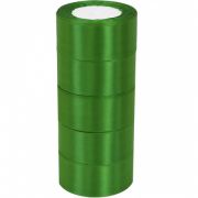 Лента атласная ЭКОНОМ 3,8см*25Y, 19 Зеленая т.м 5